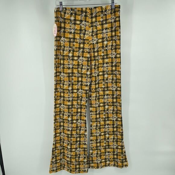 Full Circle Trends Merry and Bright plaid Christmas lounge pants snow NEW NWT 2X - Picture 4 of 12